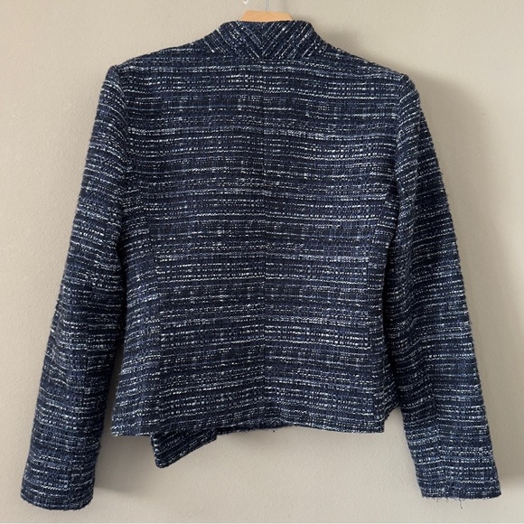 Banana Republic Heritage Collection Tweed Moto Jacket Size 10 - Picture 5 of 7